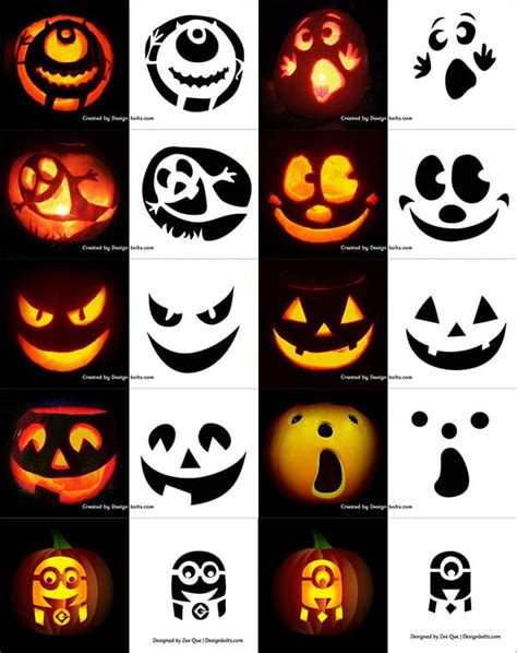 420+ Free Printable Halloween Pumpkin Carving Stencils, Patterns ...