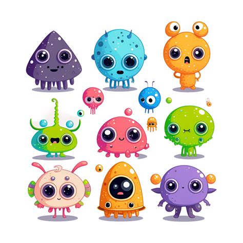 Alien Science Fiction Cartoon Stickers Clipart 23828742 PNG