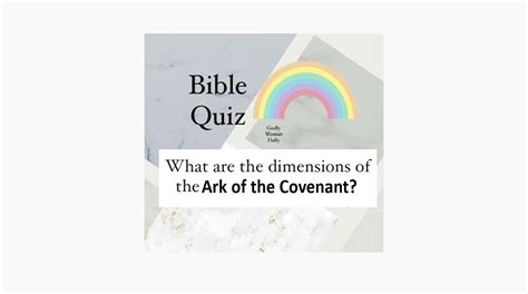 What are the dimensions of the Ark of the Covenant? - BIBLE QUIZ