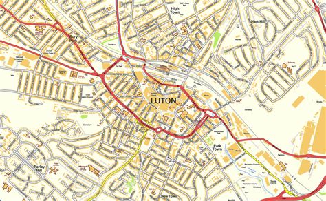 Luton Map