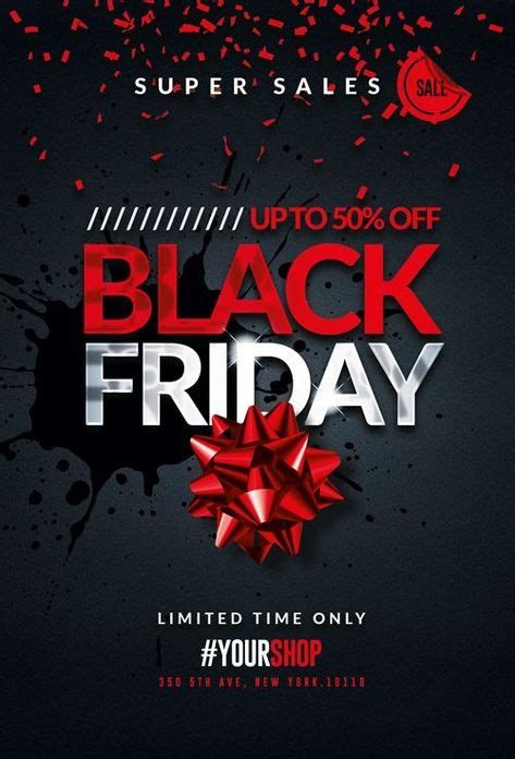 2 Black Friday Flyer Psd | Black friday, Flyer size, Flyer template