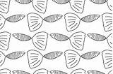 Seamless Fish Pattern Coloring Page For Kids Stock Illustration  sketch template