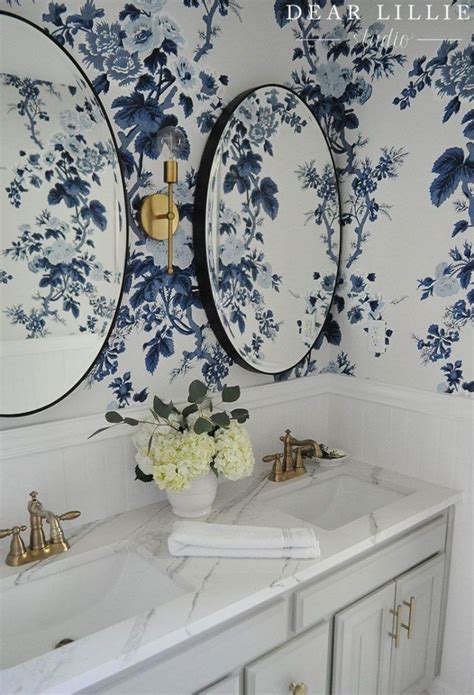 A Favorite Floral Chintz Pattern: Pyne Hollyhock | Room wallpaper, Blue ...