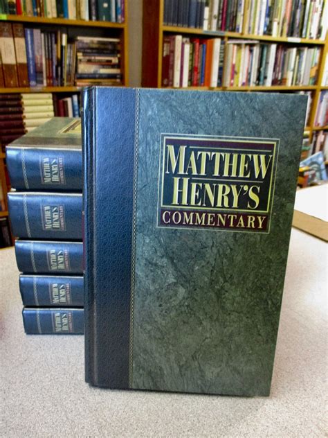 MATTHEW HENRY Commentary Set 6 Volumes Bible Commentaries | Etsy