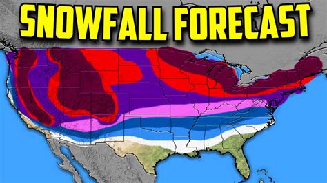 US Snowfall Forecast 2021-2022 - YouTube