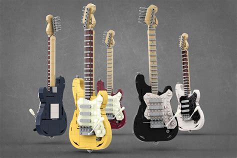 The iconic Fender Stratocaster electric guitar gets immortalized in LEGO, with an amplifier too ...