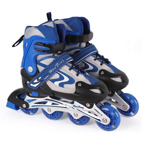 Buy Inline Adjustable Skate,Roller Skating Shoes for kids L Size 9-12years Blue Online @ ₹1699 ...