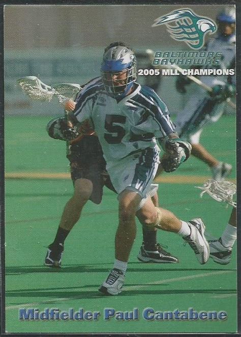 Baltimore/Washington/Chesapeake Bayhawks Schedule Cards - The Lacrosse Card Archive