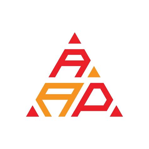 AAP triangle logo design monogram, AAP triangle vector logo, AAP with ...