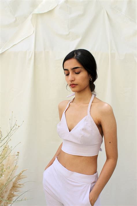 Halter Top Bralette Natural Dye Cotton Sports Bra - Etsy