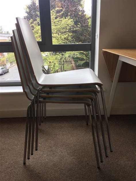 Set of 4 stackable dining chairs (IKEA) | in Tottenham, London | Gumtree