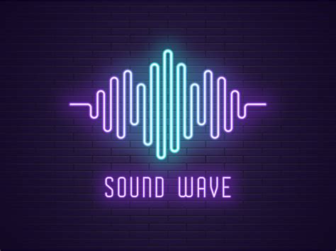 Neon sound wave by Dmitry Mayer on Dribbble