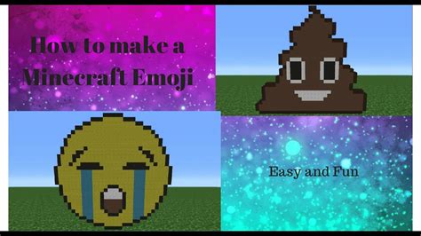 How To Make a Minecraft Emogi 😄🤓 - YouTube