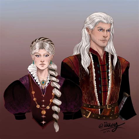 Rhaenyra and Daemon Targaryen | Fan art | Thrones Amino