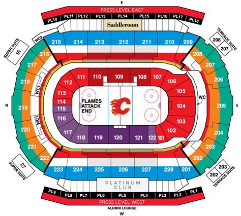 Seating Map - Scotiabank Saddledome