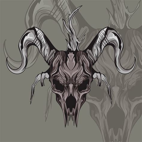 Goat Head Skull Tattoo