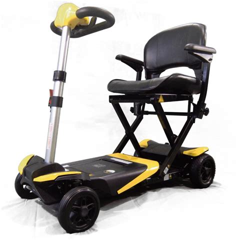 YELLOW Transformer Folding Mobility Scooter, Self Folding