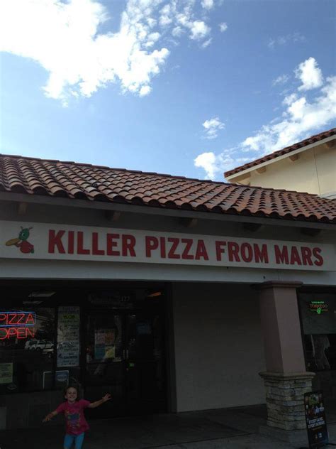 Menu of Killer Pizza From Mars, Oceanside, San Diego