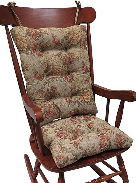 Klear Vu Omega Non-Slip Rocking Chair Cushion Set with Thick Padding ...