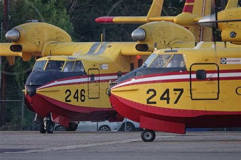 Bombardier CL-415 Super Scooper 246 Firefighting Aircraft Editorial ...