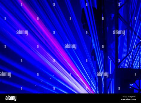 Night laser show. Stage lights Stock Photo - Alamy