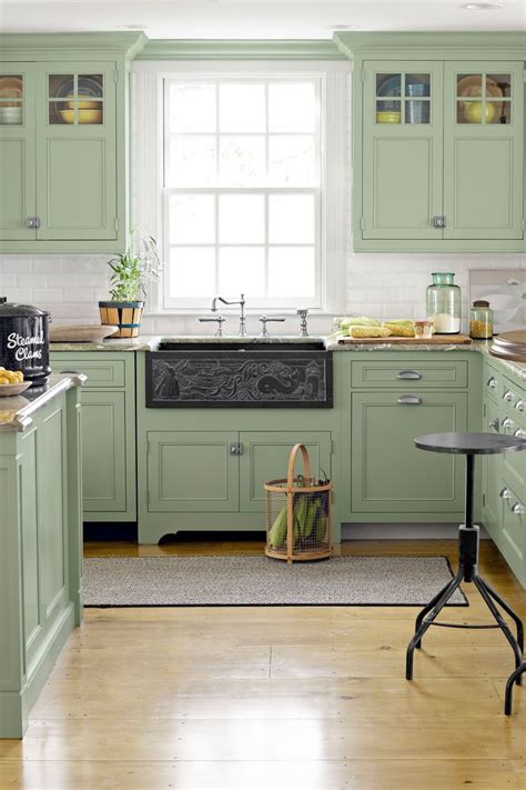 30+ Yellow Kitchens for a Sunshine Vibe in Your Home | Beautiful kitchen cabinets, Green kitchen ...