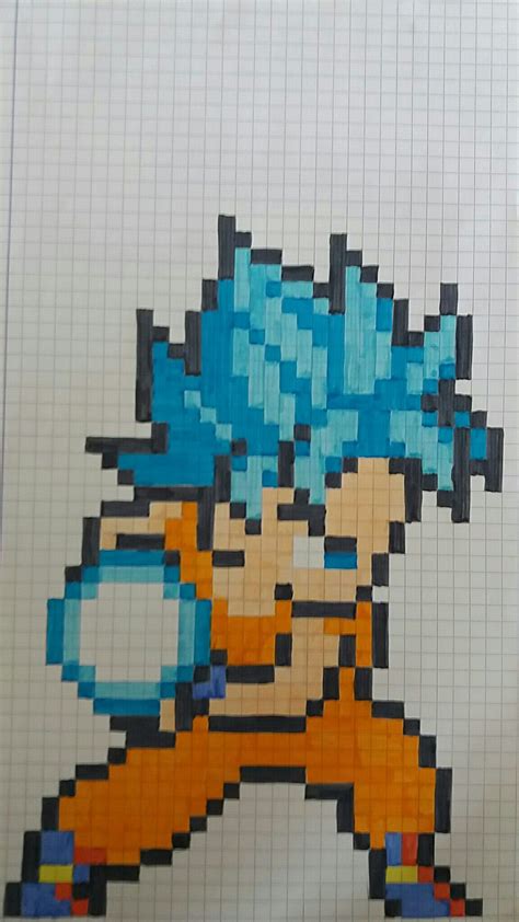 Pixel art son goku blue kaméhaméha | Dibujos fáciles, Dibujitos sencillos, Lindos dibujos fáciles