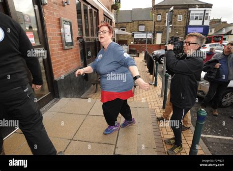 Comedian Jo Brand is shown as her Sport Relief walk 'Jo Brand's Hell of ...