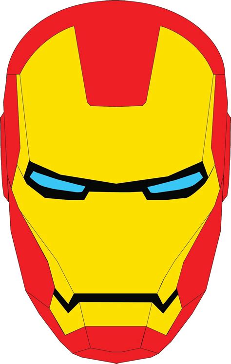 Ironman Head Outline - ClipArt Best