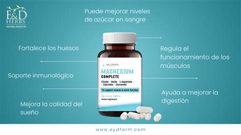 Beneficios del Magnesio para el Fortalecimiento de los Huesos – E&D Herbs Natural Products LLC.