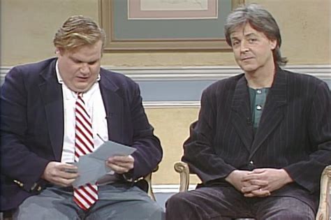 30 Years Ago: Chris Farley Interviews Paul McCartney on 'SNL'