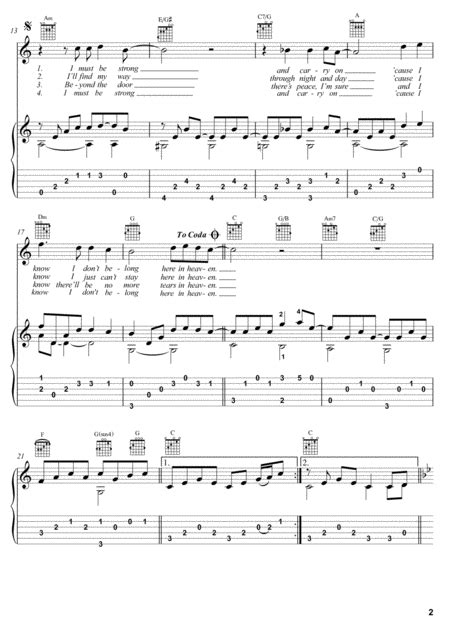 Tears In Heaven Guitar Fingerstyle Music Sheet Download - sheetmusicku.com