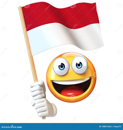 Emoji Holding Polish Flag, Emoticon Waving National Flag of Poland 3d ...