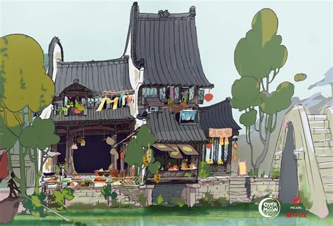 ArtStation - OVER THE MOON concept home