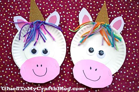 Paper Plate Unicorn Craft Idea For Kids