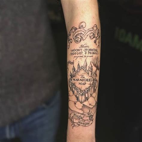 marauders map tattoo - Google Search | Harry potter tattoos, Marauders ...