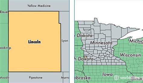 Lincoln County, Minnesota / Map of Lincoln County, MN / Where is ...