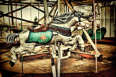 Vintage Carousel Horses 003 Photograph by Tony Grider - Fine Art America