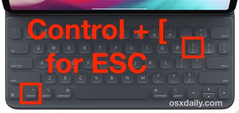 How to Type the Escape Key on iPad Keyboard