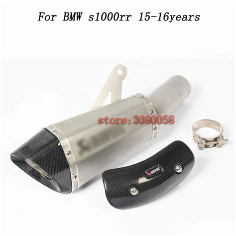 For BMW S1000RR Motorcycle Exhaust Muffler Pipe Escape Motorbike ...