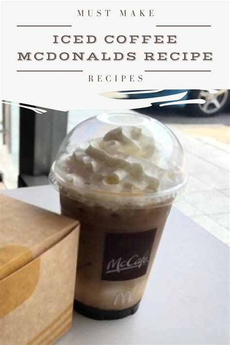 Iced Coffee McDonalds Recipe » Al Azhar Foodie