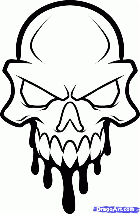 Badass Skull Drawings | Free download on ClipArtMag