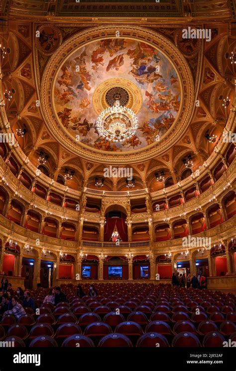 Budapest, Hungary. Interior of the Hungarian Royal State Opera House ...