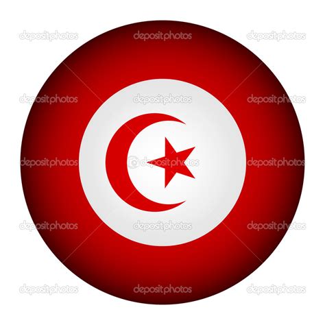 Tunisia flag button. Stock Vector by ©konstsem 42558319