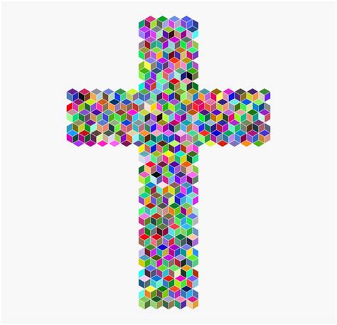 Christian Cross Computer Icons Christianity Crucifix - Colourful Cross Transparent, HD Png ...