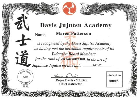 009 Martial Arts Certificate Templates Free Best Solutions for Free Art ...