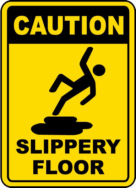 Caution Slippery Floor Sign - Save 10% Instantly