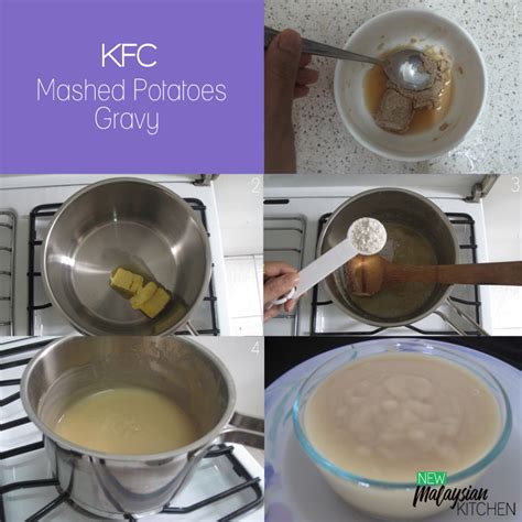 KFC Mashed Potato Gravy - 4 ingredients - New Malaysian Kitchen