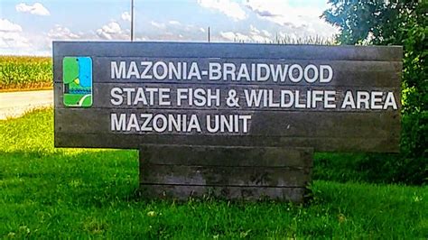 Mazonia/Braidwood State Fish & Wildlife area Mazonia Unit. Many lakes ...