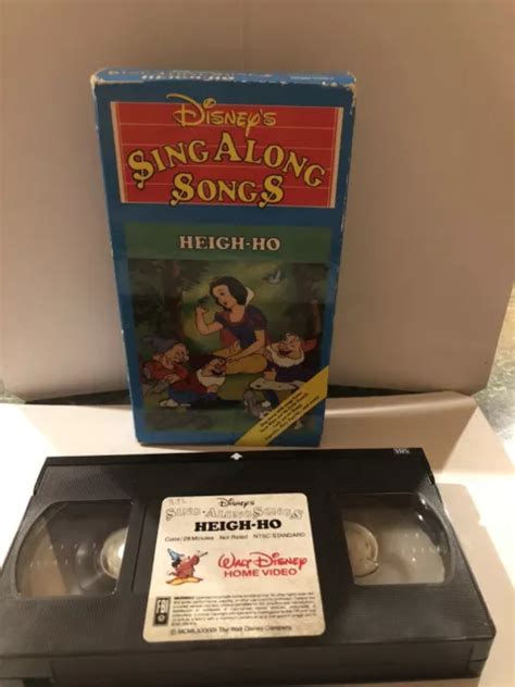 DISNEY'S SING ALONG Songs - Snow White: Heigh-Ho (VHS) $6.90 - PicClick CA